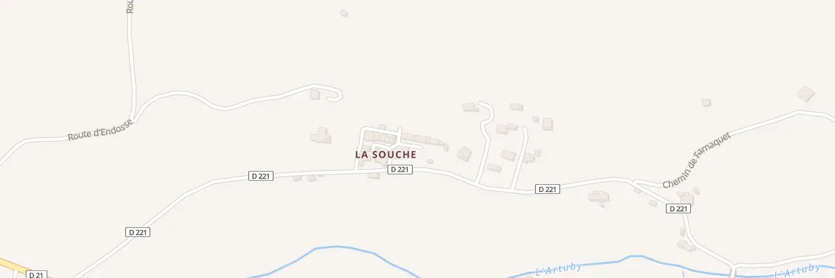 Plan du 9001 La Souche à Comps-sur-Artuby