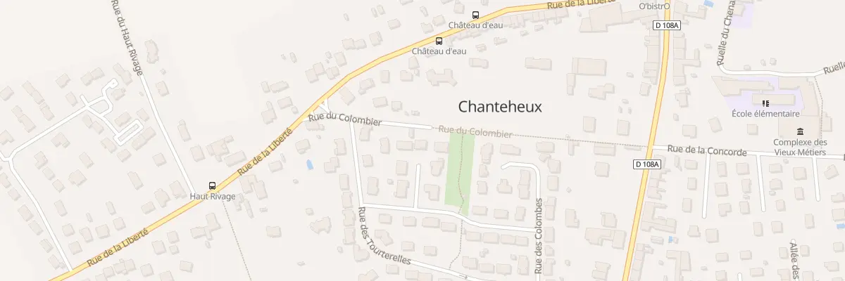 Plan du 6 All des Palombes à Chanteheux