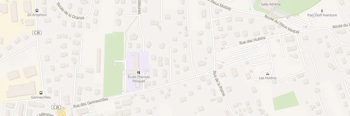 Plan du 118D Rue des Gennevrilles à Publier