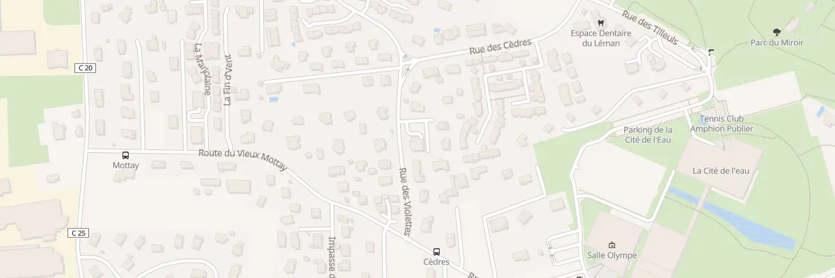 Plan du 134 Rue des Cèdres à Publier
