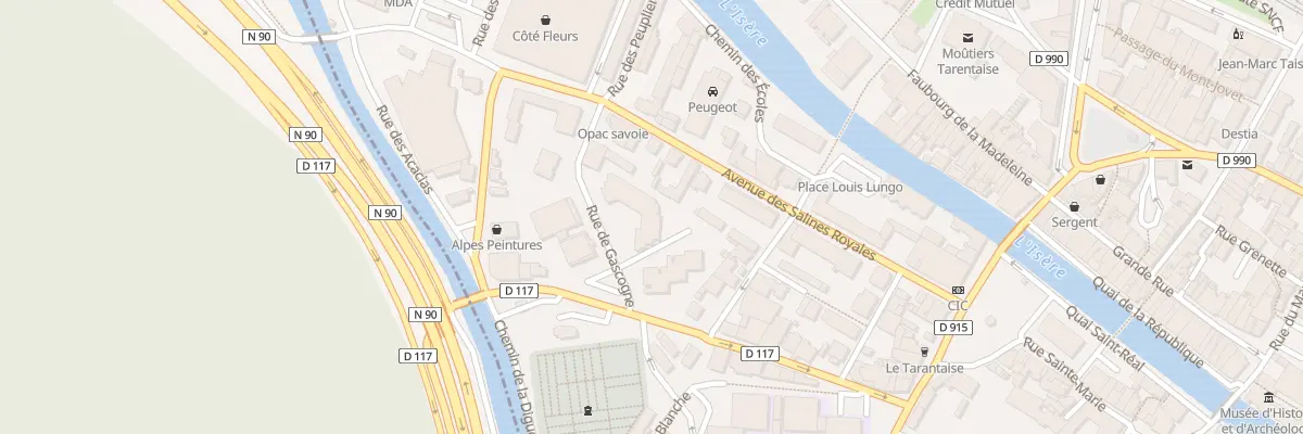 Plan du 60 Rue de Gascogne à Moûtiers