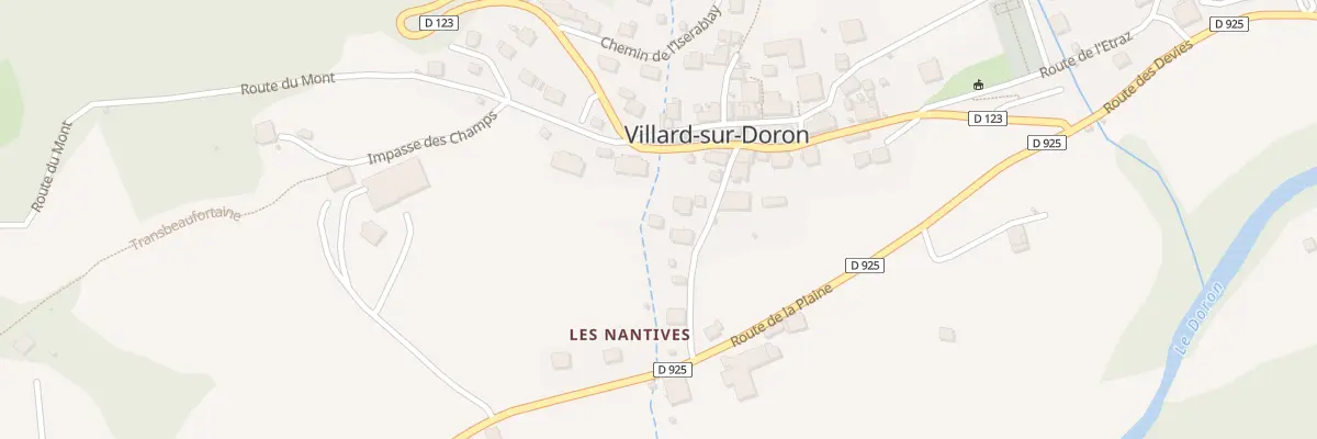 Plan du 5460 Les Nantives à Villard-sur-Doron