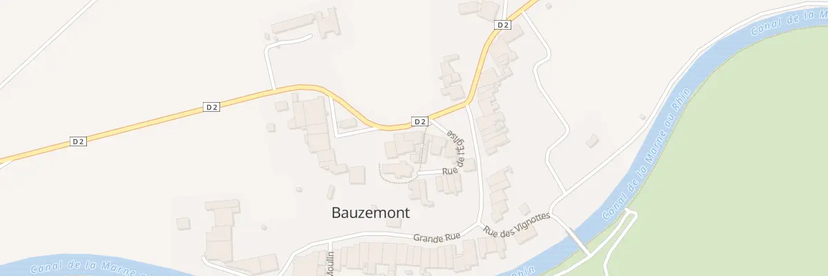 Plan du 1 Rte d’Einville à Bauzemont