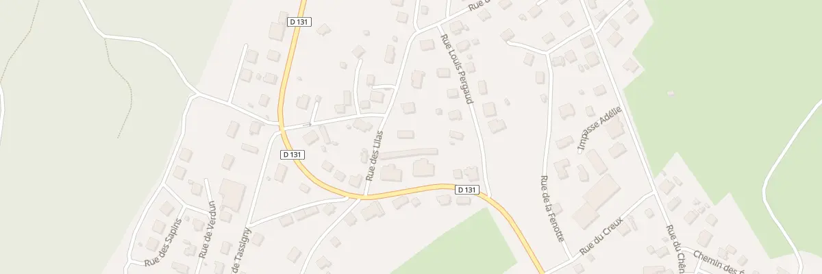 Plan du 1 Rue des Lilas à Orchamps-Vennes