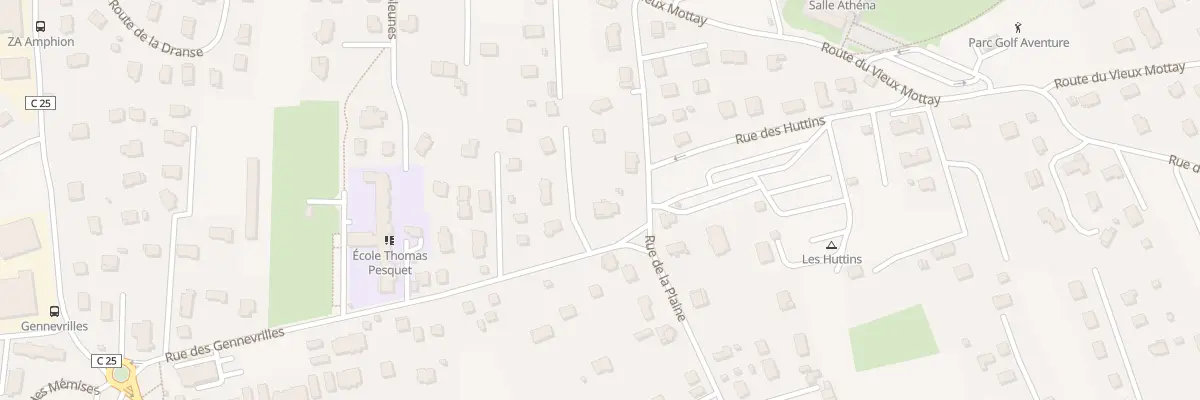 Plan du 50D Rue des Gennevrilles à Publier