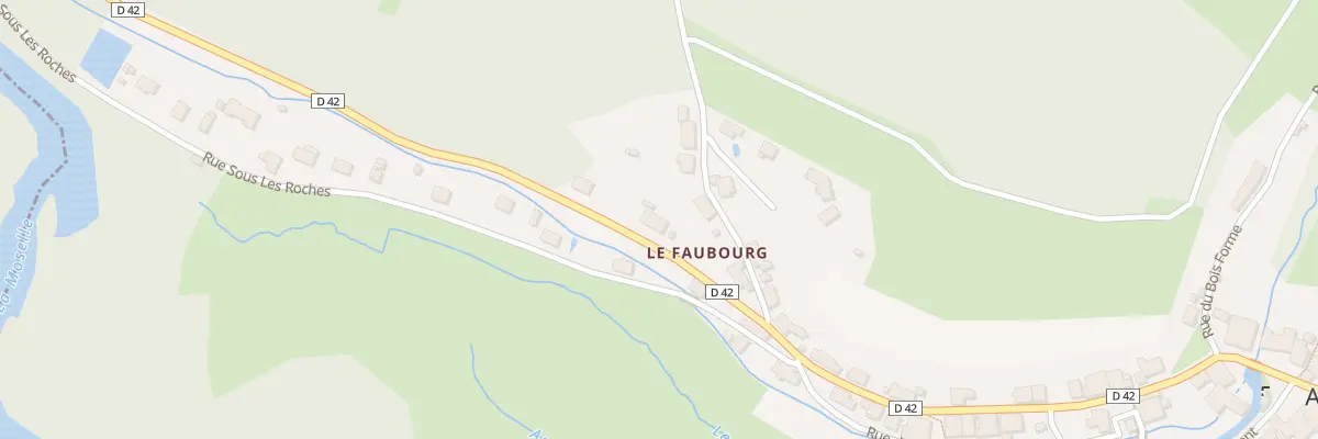 Plan du 640 Rte d’Epinal à Archettes