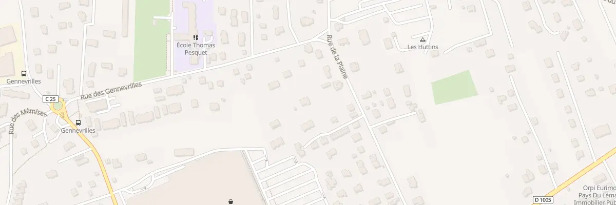 Plan du 263 Rue de la Plaine à Publier