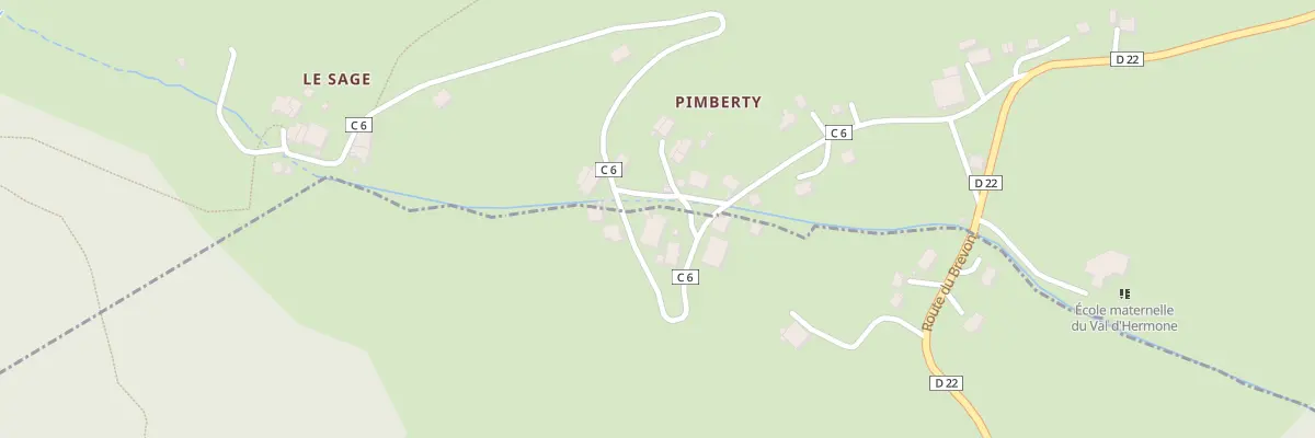 Plan du 5033 Pimberty à Lullin