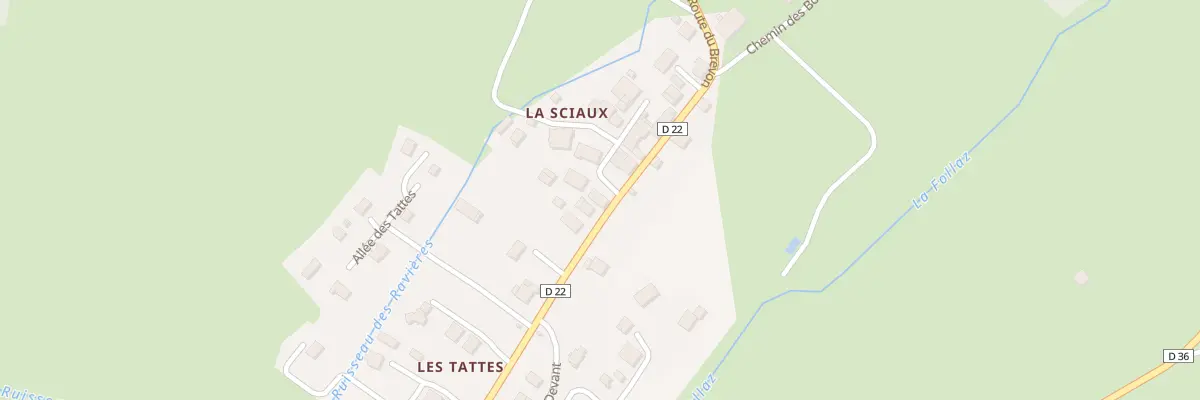 Plan du 717 Rte du Brevon à Lullin