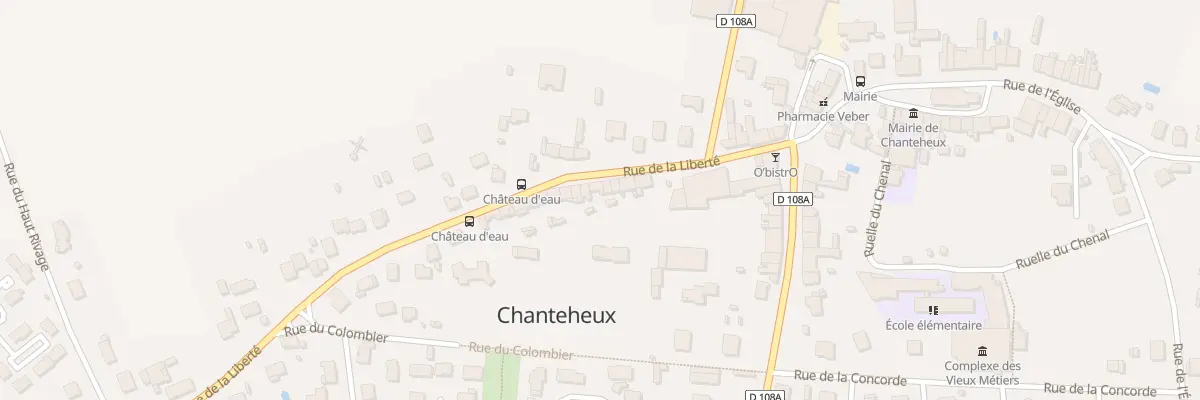 Plan du 11 Rue de la Liberté à Chanteheux