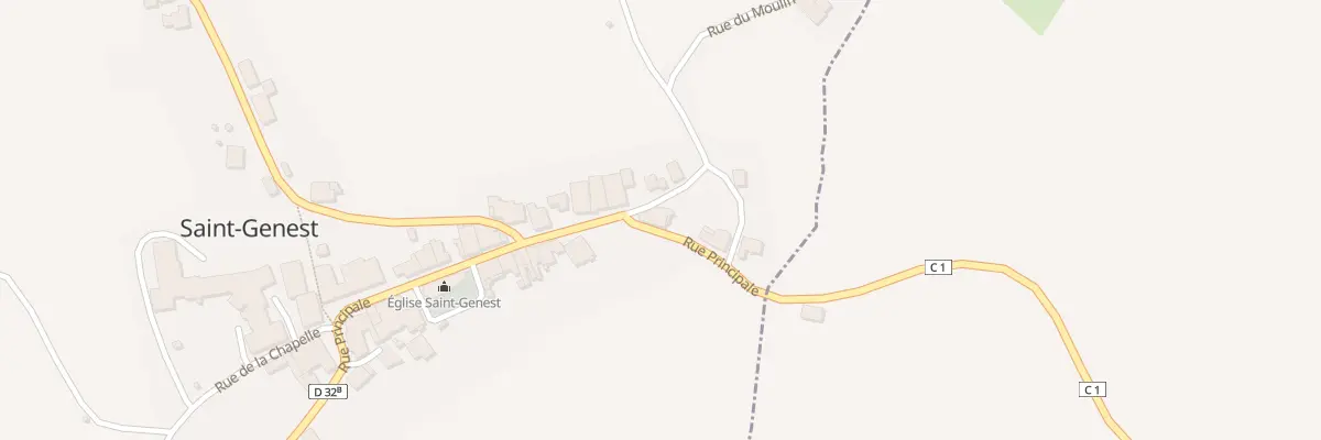 Plan du 3 Rue Principale à Saint-Genest