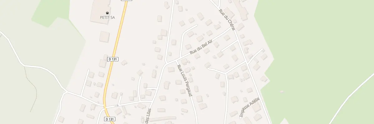 Plan du 12 Rue Louis Pergaud à Orchamps-Vennes