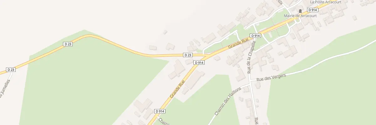Plan du 86 Grande Rue à Arracourt