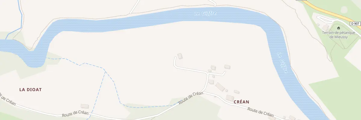 Plan du 701 Rte de Crean à Mieussy
