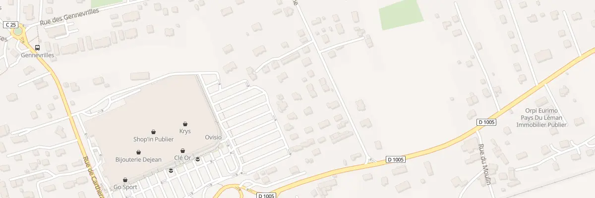 Plan du 151E Rue de la Plaine à Publier