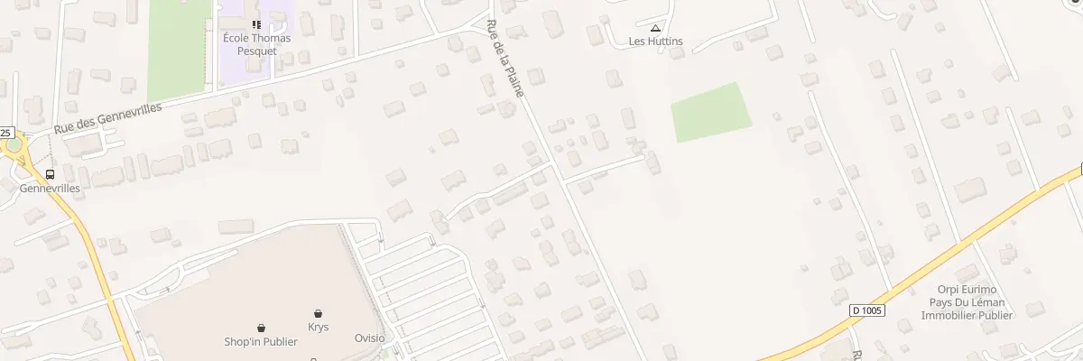 Plan du 213 Rue de la Plaine à Publier