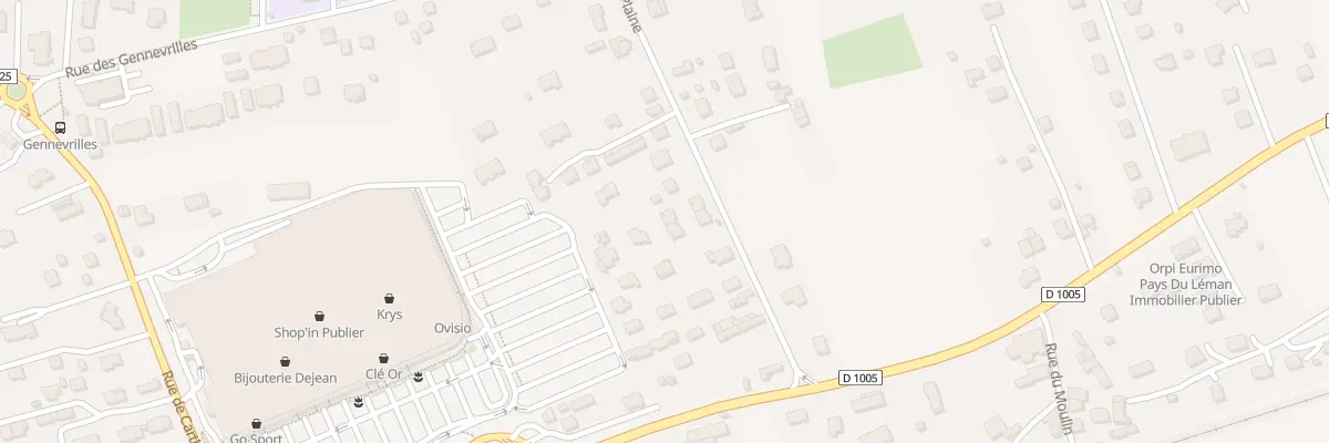 Plan du 151C Rue de la Plaine à Publier