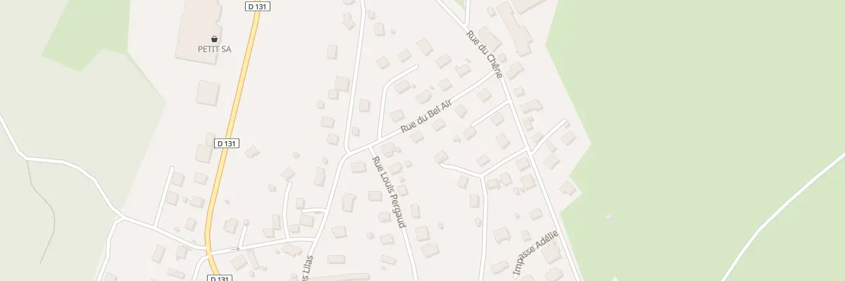 Plan du 7 Rue du Bel Air à Orchamps-Vennes