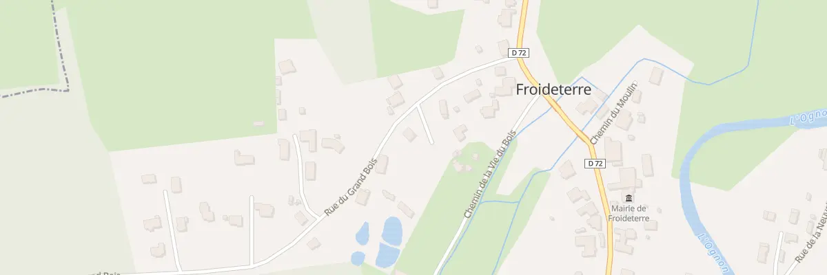 Plan du 1 RUE du CANAL à Froideterre
