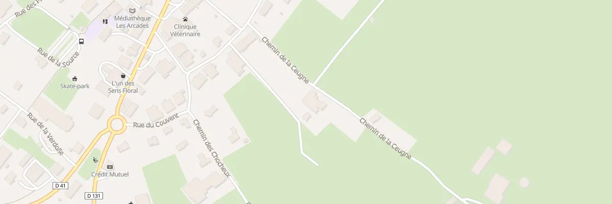 Plan du 2 Che de la Ceugne à Orchamps-Vennes