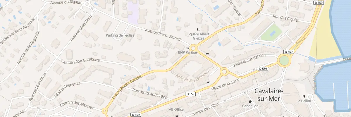 Plan du 64 Rue Alphonse Daudet à Cavalaire-sur-Mer