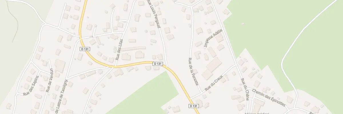 Plan du 8 Rue Neuve à Orchamps-Vennes
