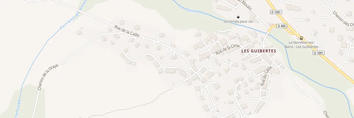 Plan du 90 Rue de la Caille au Monêtier-les-Bains