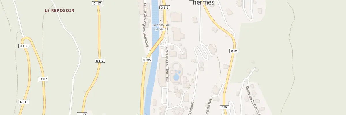 Plan du 640 Av des Thermes à Salins-Fontaine