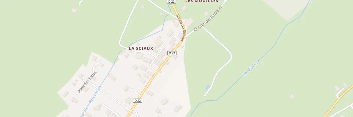 Plan du 798 Rte du Brevon à Lullin