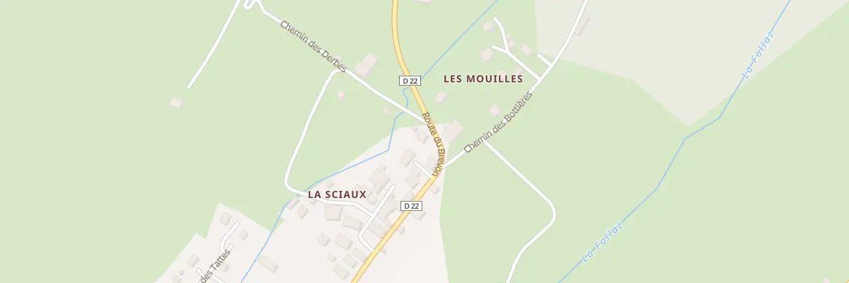 Plan du 917 Rte du Brevon à Lullin