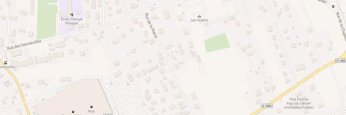 Plan du 204 Rue de la Plaine à Publier