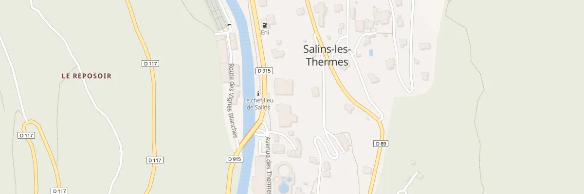 Plan du 600 Av des Thermes à Salins-Fontaine