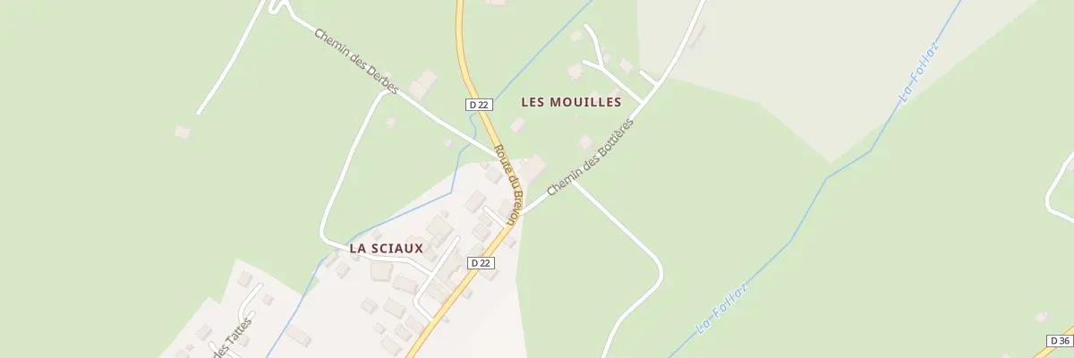 Plan du 894 Rte du Brevon à Lullin