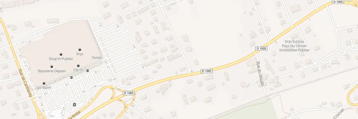 Plan du 45 Rue de la Plaine à Publier