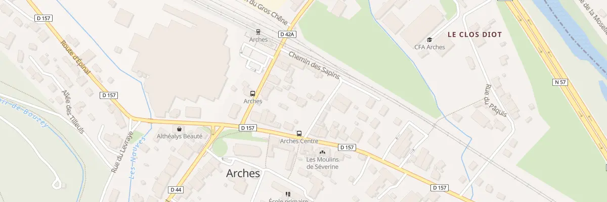 Plan du 14 Rue de la Gare à Arches