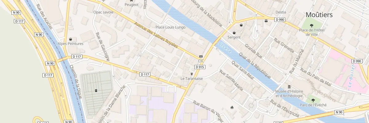 Plan du 19 Rue du Faubourg Saint-Alban à Moûtiers