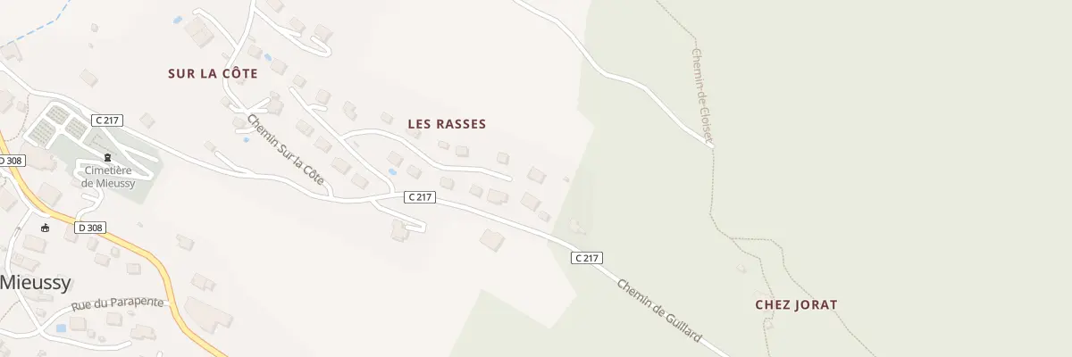 Plan du 245 Imp des Rasses à Mieussy