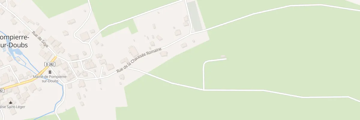 Plan du 8 Rue de la Chaussée Romaine à Pompierre-sur-Doubs
