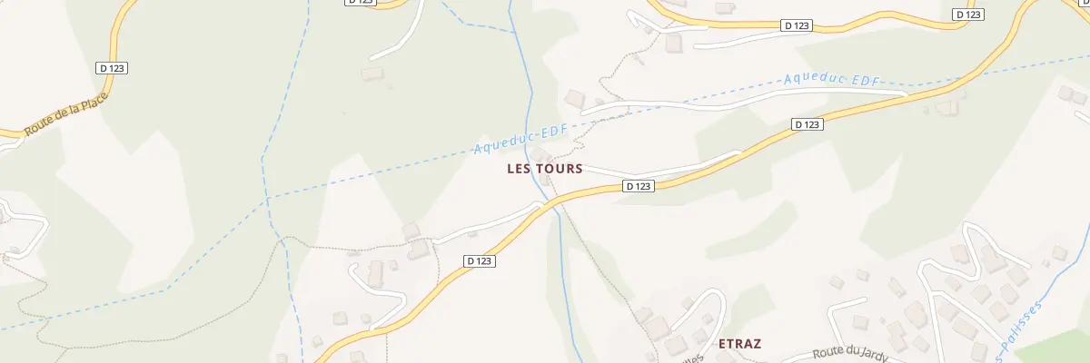 Plan du 833 Rte de la Place à Villard-sur-Doron
