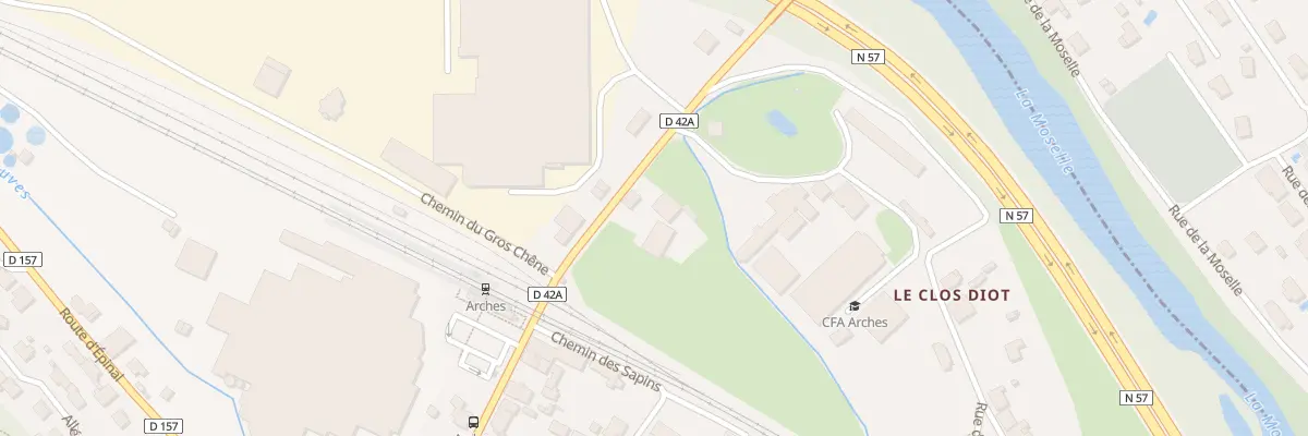 Plan du 28 Rue de la Gare à Arches