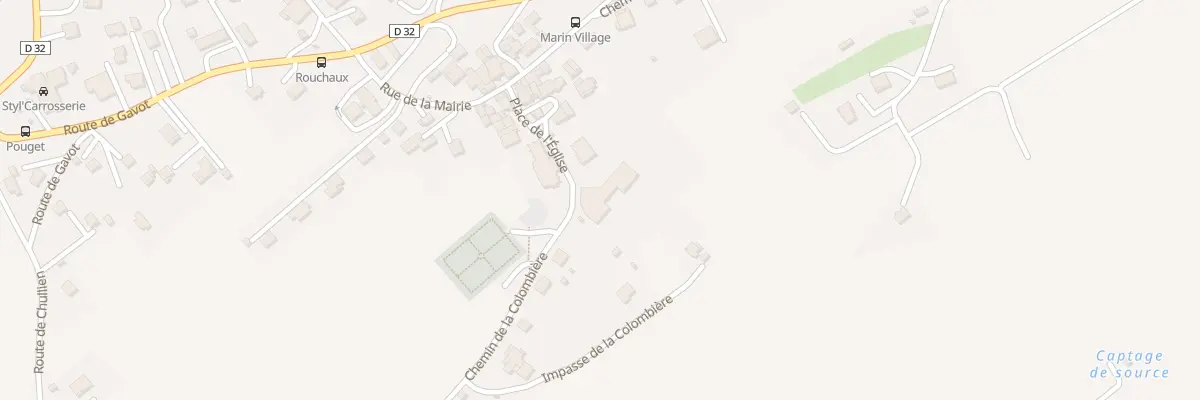 Plan du 1 Che de la Colombière à Marin