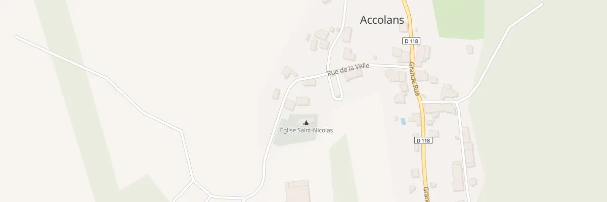 Plan du 5002 Au Village à Accolans