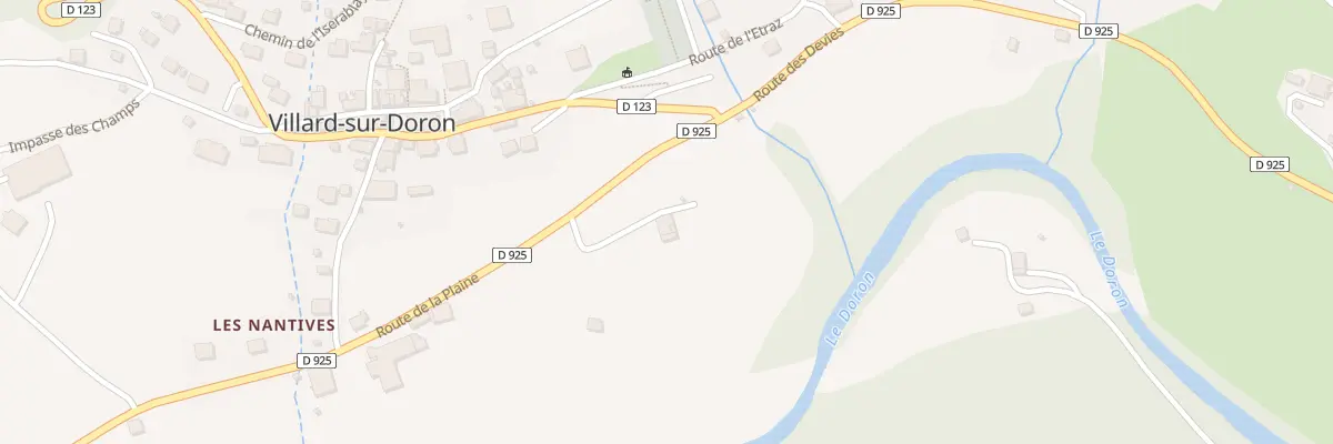 Plan du 145 Rte de la Plaine à Villard-sur-Doron
