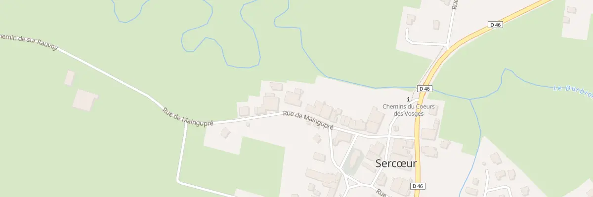 Plan du 160 Rue de Maingupré à Sercœur