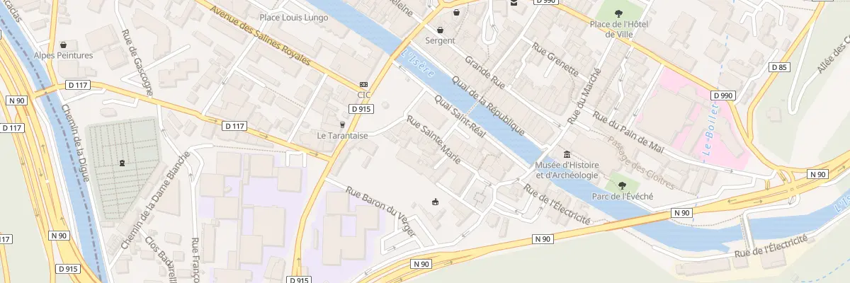 Plan du 32 Rue Sainte-Marie à Moûtiers