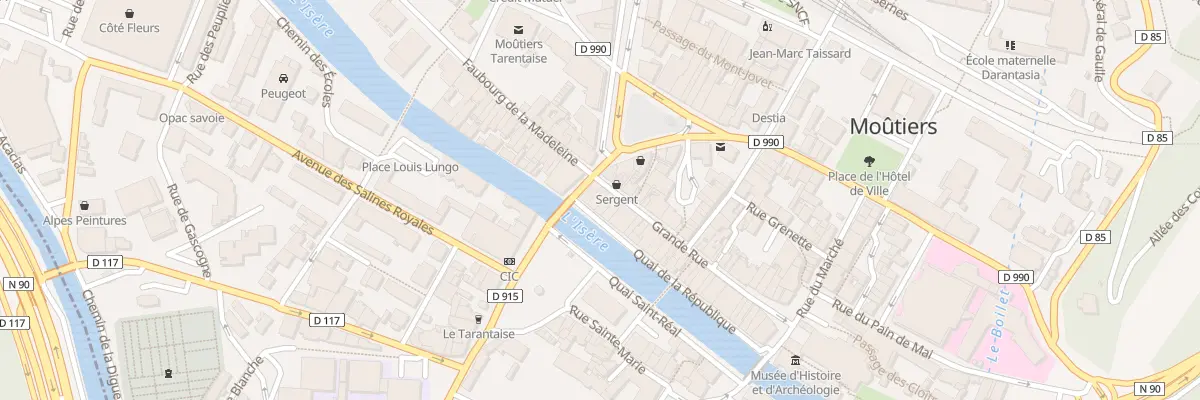Plan du 9 Quai de la République à Moûtiers