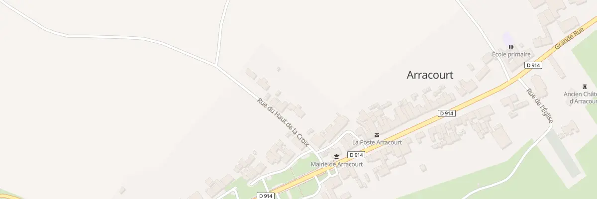 Plan du 1T Rue du Haut de la Croix à Arracourt
