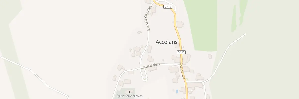 Plan du 5008 Au Village à Accolans