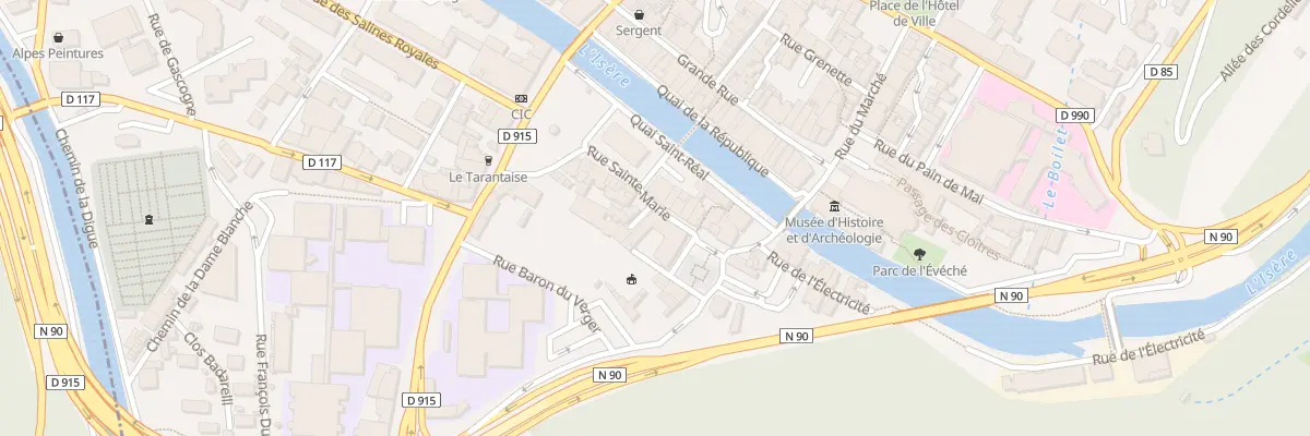 Plan du 76 Rue Sainte-Marie à Moûtiers