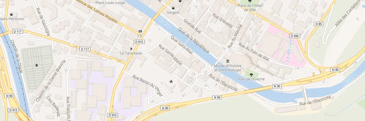 Plan du 83 Rue Sainte-Marie à Moûtiers